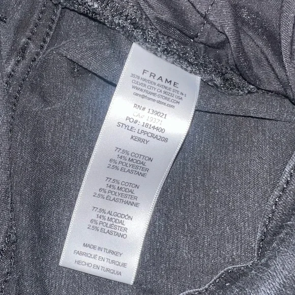 FRAME le palazzo crop black - Picture 3 of 5